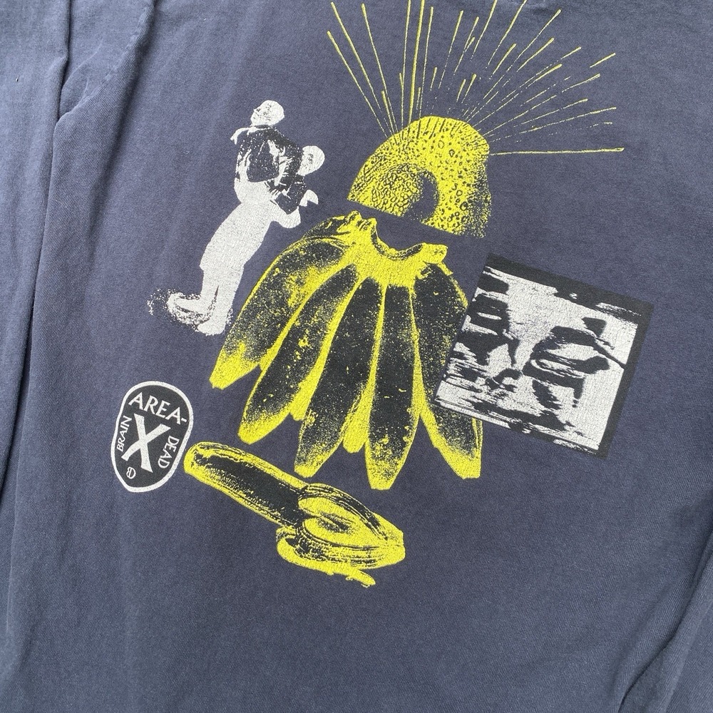 Brain Dead Long Sleeve Tee Shirt Medium Area Navy Blue Rare Graphic - Picture 10 of 10
